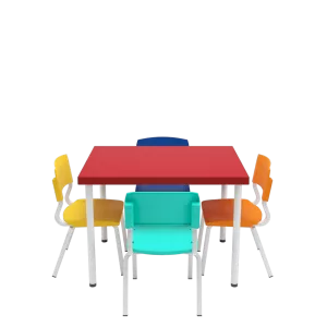 CONJUNTO EDUCACIONAL COM CADEIRA F-10