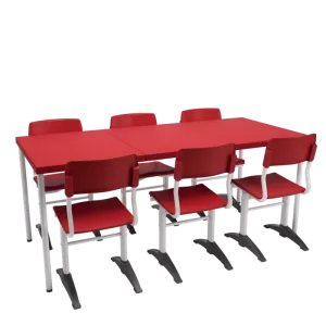 CONJUNTO REFEITÓRIO 6 LUGARES ARCO